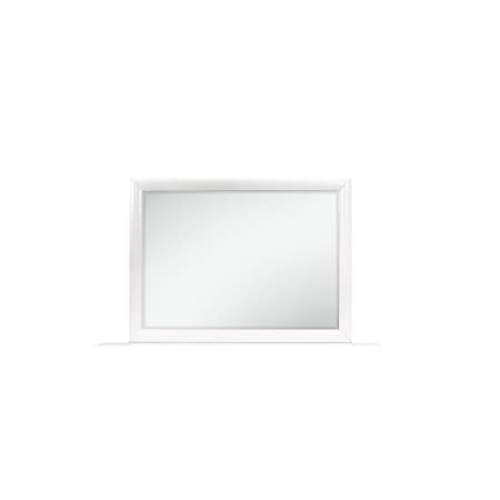 Global Furniture Usa Transitional Glam  Jordyn White Mirror 1196